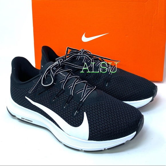 Nike Quest 2 Black White Canvas Women’s Sneakers - Picture 7 of 11